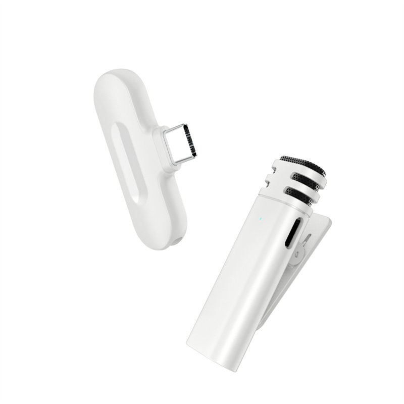 Wireless Lavalier Microphone HD Audio Video Recording Mini Collar Clip Mic