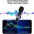 Wireless Lavalier Microphone Professional Lapel Noise Reduction Wireless Lavalier Microphones For Video Recording Interview One to one type C interface