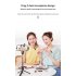 Wireless Lavalier Microphone Noise Canceling Audio Video Recording Live Gaming Mic with Charging Case Black