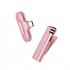 Wireless Lavalier Microphone Intelligent Noise Reduction Hd Audio Video Recording Mini Collar Clip Mic Rose Gold