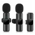 Wireless Lavalier Microphone Portable Audio Video Recording Mini Mic For Iphone Android Mobile Phone 1 to 2