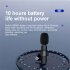Wireless Lavalier Microphone Noise Reduction 48khz Real time Radio Mini Type c Mic Compatible For Android Phone black type C interface