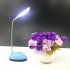 Wireless Led Desk  Lamp Battery Powered 360 Degree Rotation Height Adjustable Flexible Tube Soft Lighting Book Reading Light Blue