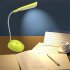 Wireless Led Desk  Lamp Battery Powered 360 Degree Rotation Height Adjustable Flexible Tube Soft Lighting Book Reading Light Green
