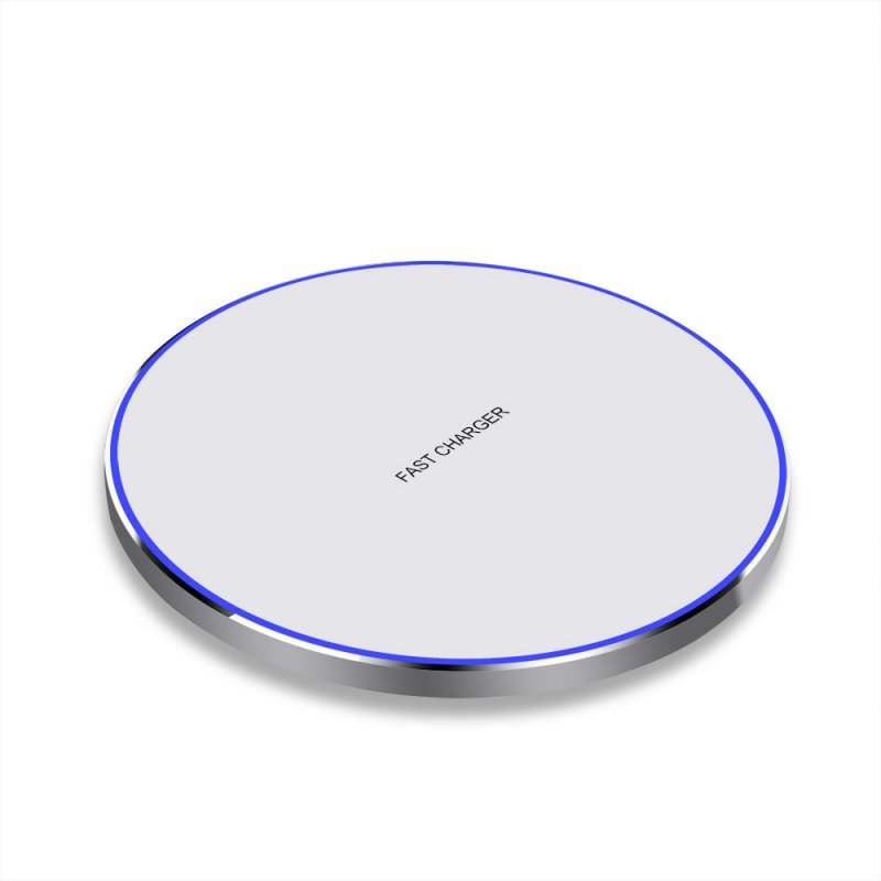 Wireless Magnetic Charger Ultra-thin Aluminum Alloy Quick Charge15wqi Charger 15 w white