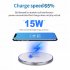 Wireless Magnetic Charger Ultra thin Aluminum Alloy Quick Charge15wqi Charger 15 w white