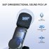 Wireless Microphone Clip on Mic Plug Play Lavalier Microphones For Interview Vlog Live Stream Video Recording black one for two