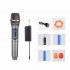 Wireless Microphone Kit with Rechargeable Lithium Battery Receiver for Karaoke Party Home Meeting Performance W68 1 to 1