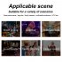 Wireless Microphone Kit with Rechargeable Lithium Battery Receiver for Karaoke Party Home Meeting Performance W68 1 to 2