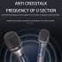 Wireless Microphone Kit with Rechargeable Lithium Battery Receiver for Karaoke Party Home Meeting Performance W68 1 to 1
