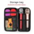 Wireless Microphone Storage Bag Portable Hard EVA Case Carrying Bag For Travelling Camping Business Trip black