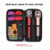 Wireless Microphone Storage Bag Portable Hard EVA Case Carrying Bag For Travelling Camping Business Trip black