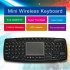 Wireless Mini Keyboard   Touchpad with backlit keys and laser pointer replaces your keyboard and mouse with one multifunctional controller 