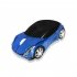 Wireless Mouse 2 4GHz 1600 DPI Wireless Sport Car Shaped Mice With USB Receiver For PC Laptop Home Computer blue