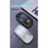 Wireless  Mouse Bluetooth compatible Dual mode Rechargeable Luminous Silent Ergonomic Mouse For Laptop Pc Black dual mode illuminated version