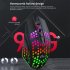 Wireless Mouse  Lighting Ergonomic Wireless Mouse  2 4GHz USB Cordless Mouse  1600DPI 500MAH Rechargeable Wireless Mouse For Computer Laptop PC black