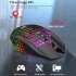 Wireless Mouse  Lighting Ergonomic Wireless Mouse  2 4GHz USB Cordless Mouse  1600DPI 500MAH Rechargeable Wireless Mouse For Computer Laptop PC black