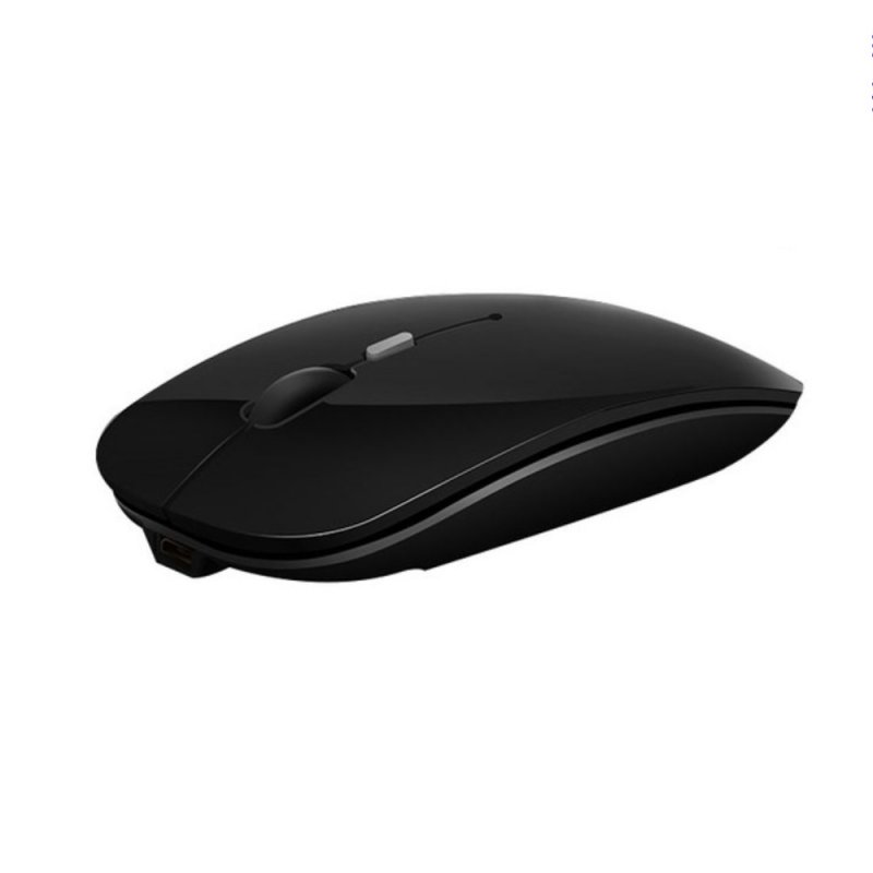 Wireless Mouse Rechargeable Wireless Bluetooth Dual-mode Mouse Laptop Games Ultra-thin Silent Mouse Black wireless version