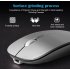 Wireless Mouse Rechargeable Wireless Bluetooth Dual mode Mouse Laptop Games Ultra thin Silent Mouse Black wireless version
