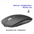 Wireless Mouse Rechargeable Wireless Bluetooth Dual mode Mouse Laptop Games Ultra thin Silent Mouse Silver wireless version
