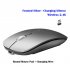 Wireless Mouse Rechargeable Wireless Bluetooth Dual mode Mouse Laptop Games Ultra thin Silent Mouse Black wireless   Bluetooth version