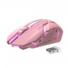 Wireless Mute Mouse 1600dpi 6 Keys Rechargeable Ergonomics Mechanical Gaming Mouse For Office E-sports