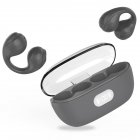 Wireless Open Ear Headphones With Charging Case Ear Clip Noise Reduction Headset For Running Cycling Hiking Office black