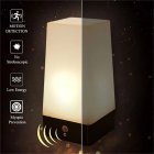 Wireless PIR Motion Sensor LED Night Light Battery Operated Table Lamp Smart Bedside Lamp For Home Decor Bedroom Bathroom square