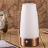 Wireless PIR Motion Sensor LED Night Light Battery Operated Table Lamp Smart Bedside Lamp For Home Decor Bedroom Bathroom round