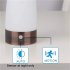 Wireless PIR Motion Sensor LED Night Light Battery Operated Table Lamp Smart Bedside Lamp For Home Decor Bedroom Bathroom square