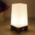 Wireless PIR Motion Sensor LED Night Light Battery Operated Table Lamp Smart Bedside Lamp For Home Decor Bedroom Bathroom square