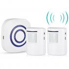 Wireless Plug-in Receiver Motion Sensor Alarm Home Security Doorbell Alarm System For Driveways Sidewalks EU plug
