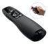 Wireless Presenter Remote R400 2 4ghz Usb Presentation Clicker Page Ppt Controller With Red Light Point black