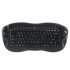 Wireless QWERTY keyboard with a built in trackball and media   internet hotkeys is ergonomically designed for maximum ease of use
