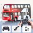 Wireless Remote Control Bus with Light Simulation Electric Large Double decker Bus Red Double Decker Bus
