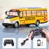 Wireless Remote Control Bus with Light Simulation Electric Large Double decker Bus 666 677NA Yellow School Bus