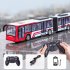 Wireless Remote Control Bus with Light Simulation Electric Large Double decker Bus Blue Double Decker Bus