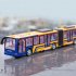 Wireless Remote Control Bus with Light Simulation Electric Large Double decker Bus 666 676NA Blue Extension Bus