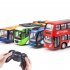 Wireless Remote Control Bus with Light Simulation Electric Large Double decker Bus Blue Large Travel Bus