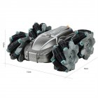 Wireless Remote  Control  Stunt  Car Lateral Drifting Light-emitting Electric Remote Control Car Toy Grey