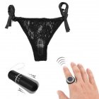 Wireless Remote Control Vibrating Panties Vibrator Sex-toys for Women Couples LS black