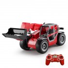Wireless Remote  Control  Bulldozer  Toys Telescopic Arm Loading Forklift Model Electric Construction Vehicle For Boy Children RC Telescopic Boom Forklift