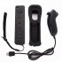 Wireless Remote Controller   Nunchuck with Silicone Case Accessories for Nintendo Wii Game Console Black