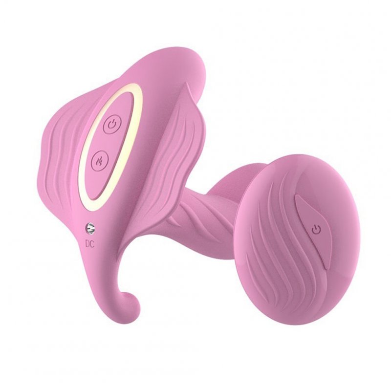 Wireless Remote control G-point Clitoris Stimulation Massager Underpants 10 Speed Vibrator with fake Penis Pink