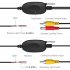 Wireless Reverse Backup Camera Hd Night Vision Waterproof Rear View Parking Kit Universal License Plate Frame black