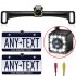 Wireless Reverse Backup Camera Hd Night Vision Waterproof Rear View Parking Kit Universal License Plate Frame black