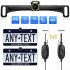 Wireless Reverse Backup Camera Hd Night Vision Waterproof Rear View Parking Kit Universal License Plate Frame black