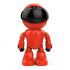 Wireless Robot IP Camera and baby monitor with pan and tilt functions has two way audio that can be used and monitored through an Android or iOS phone app