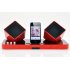 Wireless Speaker dock for iPhone  iPad and iPod including 2 wireless speakers with built in battery  docking station and 3 5mm audio cable