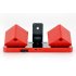 Wireless Speaker dock for iPhone  iPad and iPod including 2 wireless speakers with built in battery  docking station and 3 5mm audio cable